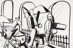 Wolfgang Folmer, o.T., Kohle, 86 x 108 cm, 1999
