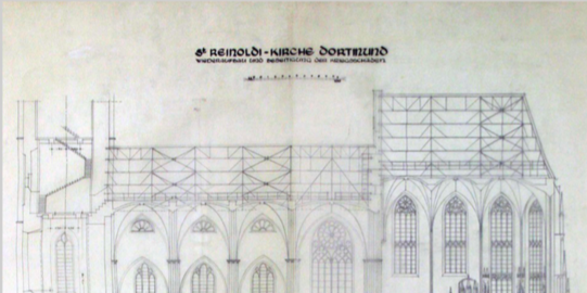 Bauzeichnung Sankt Reinoldi Dortmund