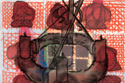 Wolfgang Folmer, o.T., Pastell, 86 x 108 cm, 2000