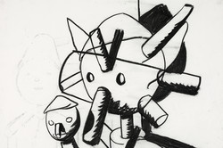 Wolfgang Folmer, o.T., Kohle, 86 x 108 cm, 1999