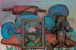 Wolfgang Folmer, o.T., Pastell, 86 x 108 cm, 2000