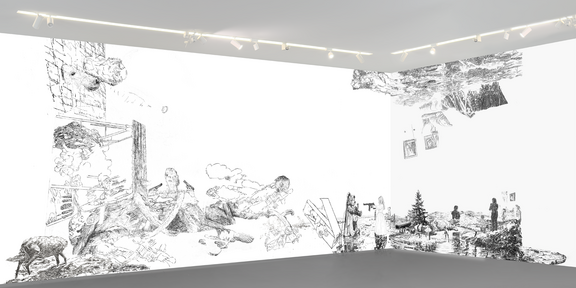Ausstellungssimulation Bettina Van Haaren, Wolfgang Folmer