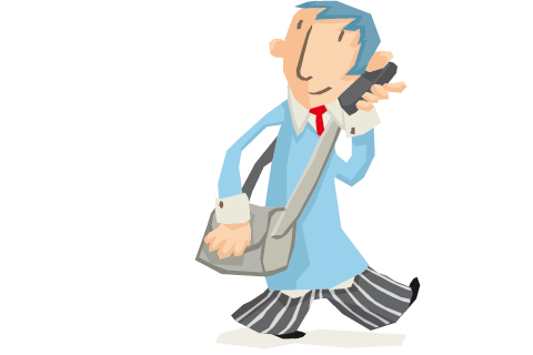 Oskar Francke Comiczeichnung eines Mannes