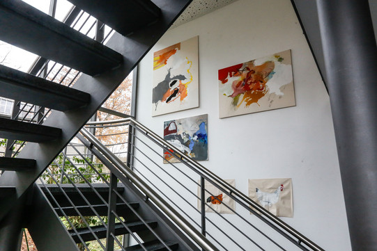 Art exhibition on the South Campus.